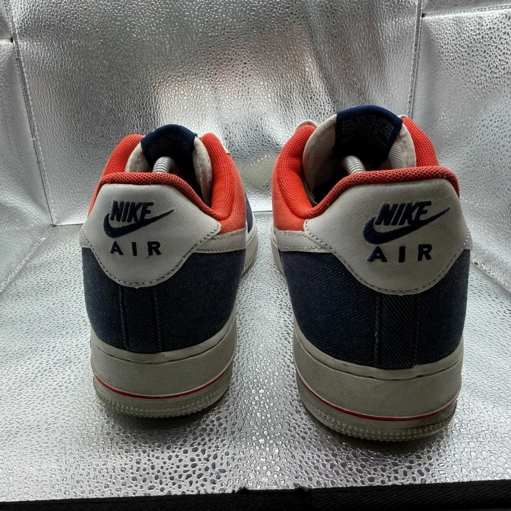 Size 11 Nike Air Force 1 '07 LX 'USA Denim' Red White Blue Mens Shoes DJ5174-100